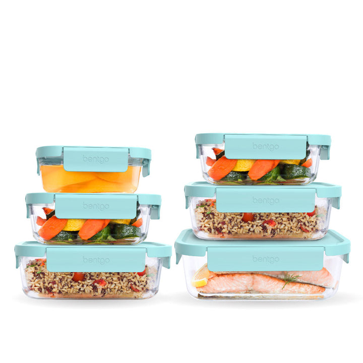 Bentgo Glass Leak-Proof Food Storage Set (12-Piece) V2