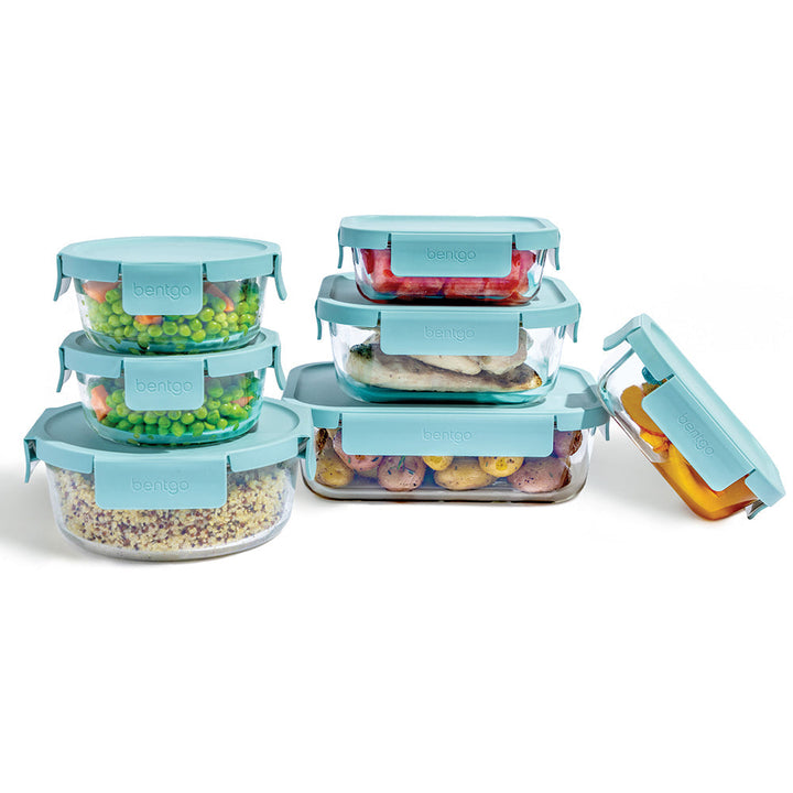 Bentgo Glass Leak-Proof Food Storage Set (14-Piece) N8