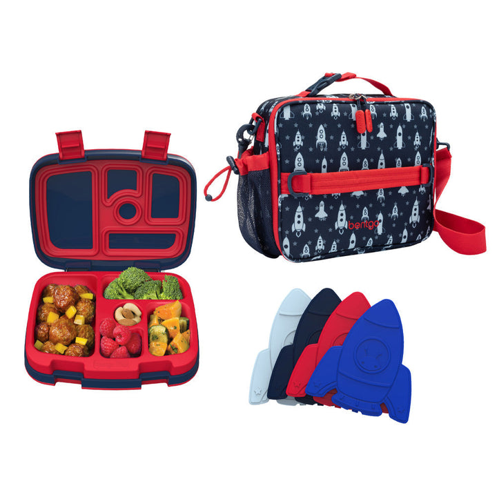 Bentgo Kids Prints Lunch Box, Lunch Bag, & Ice Packs R5